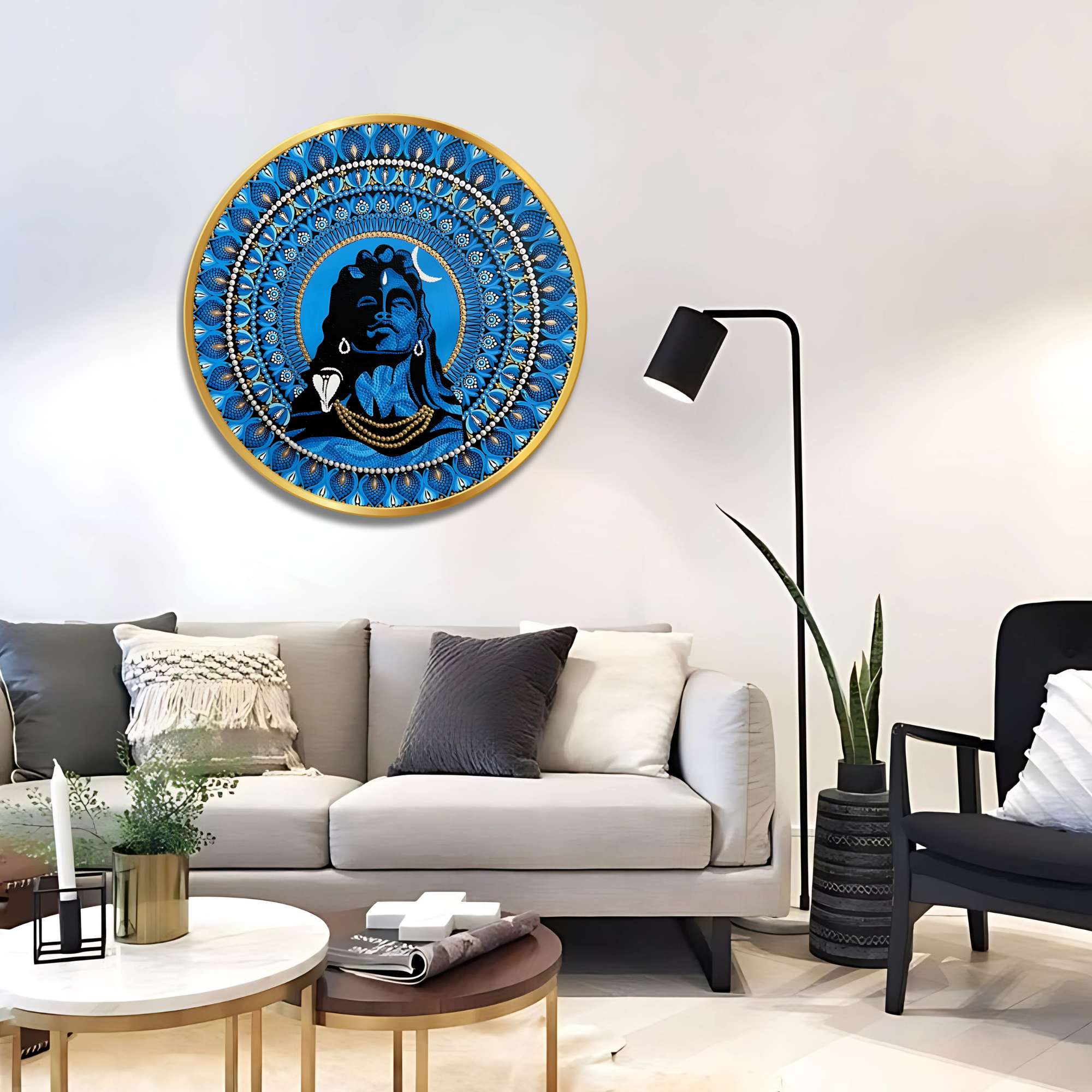 Round Wall Painting - Image 4